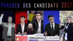 Parodie des candidats aux présidentielles 2017 (Fillon MLP Mélenchon Hamon Macron) by Debunker des Étoiles